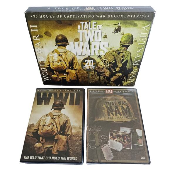 20 DVD Set A TALE of TWO WARS WW2 Vietnam - Picture 4 of 9